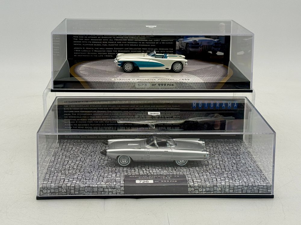 Lot 151: 2 Minichamps 1:43 Scale Die-Cast Concept Cars