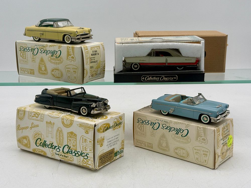 Lot 152: 4 Buby Collector's Classics Die-Cast Model Cars