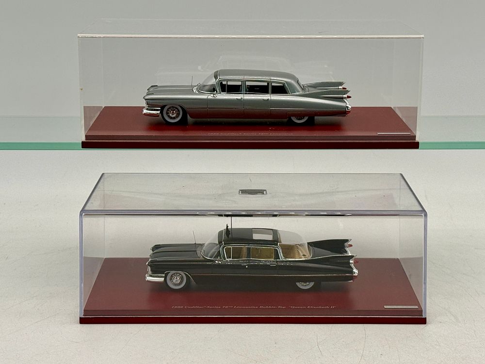 Lot 183: 2 TSM 1958 Cadillac Series 75 Limousine Model Cars