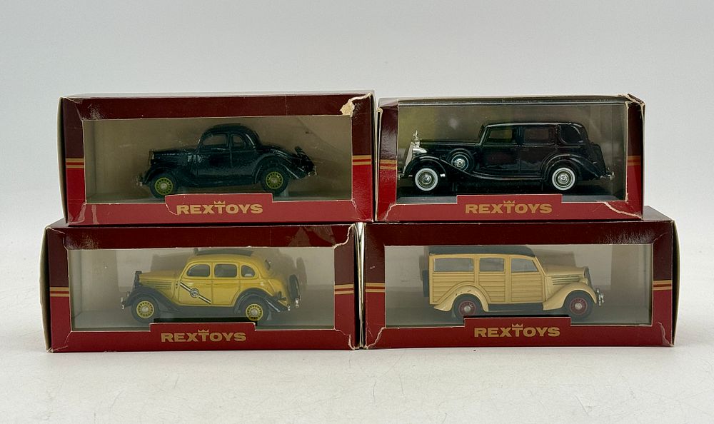 Lot 187: 4 Rextoys Die-Cast Model Cars