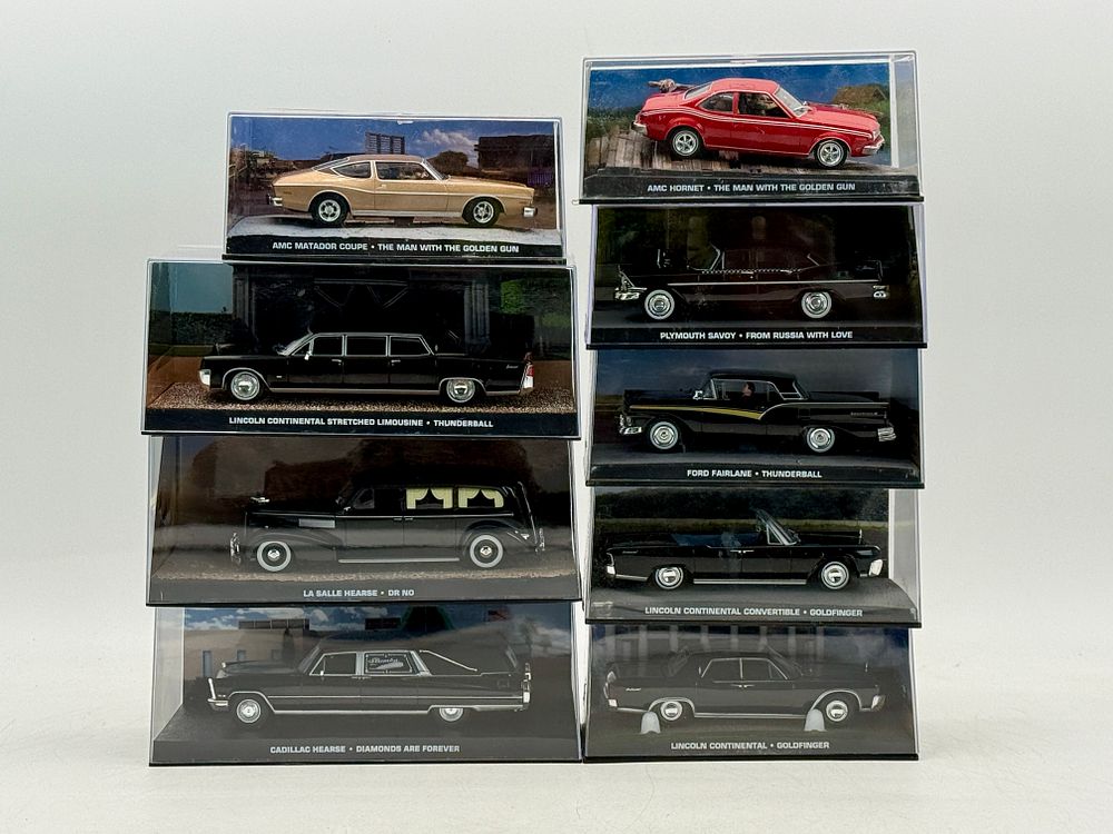 Lot 192: A Collection of 9 James Bond 007 Themed Model Cars