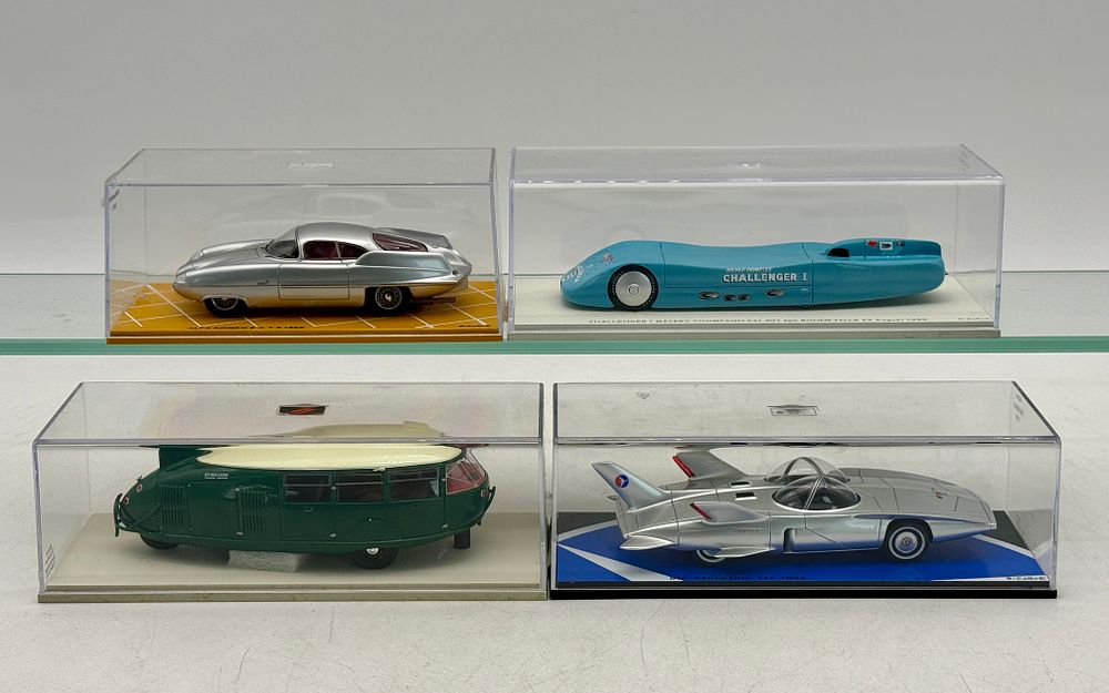 Lot 195: 4 Bizarre Brand Scale Model Cars