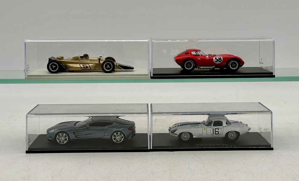Lot 196: 4 Spark Die-Cast Model Racing Cars