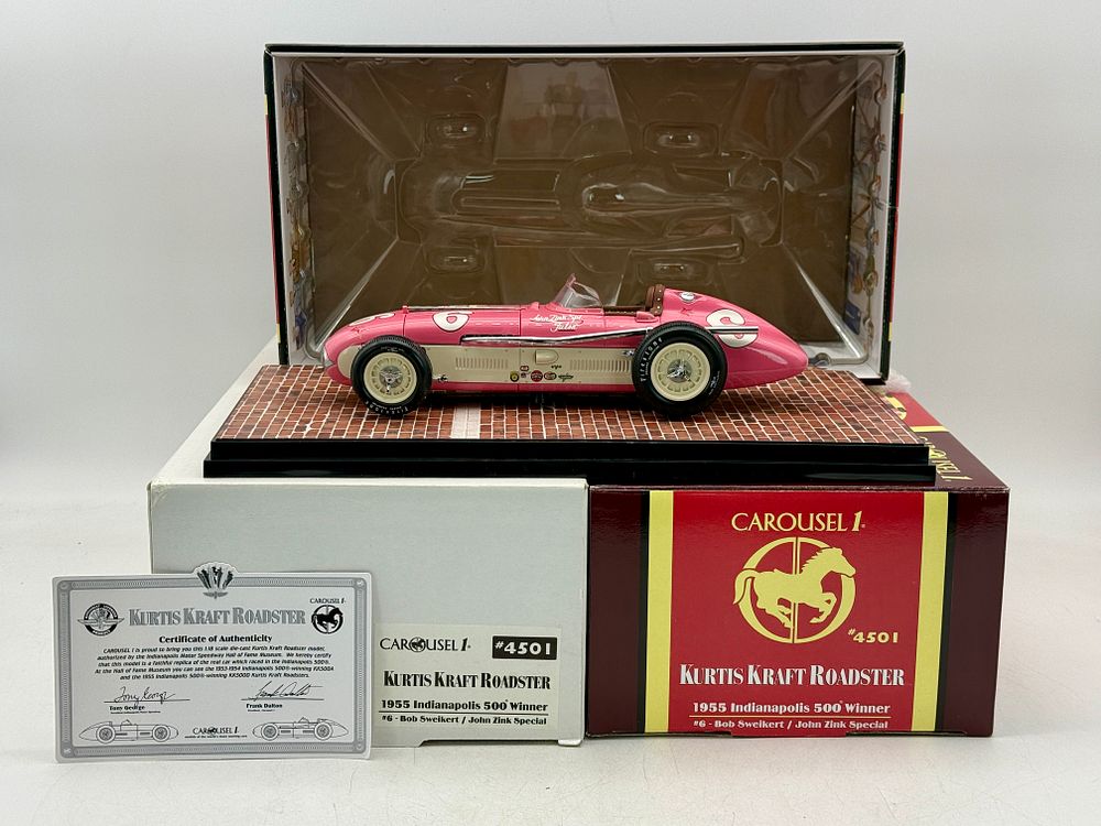 Lot 197: Carousel 1 #4501 1:18 Kurtis Kraft Roadster
