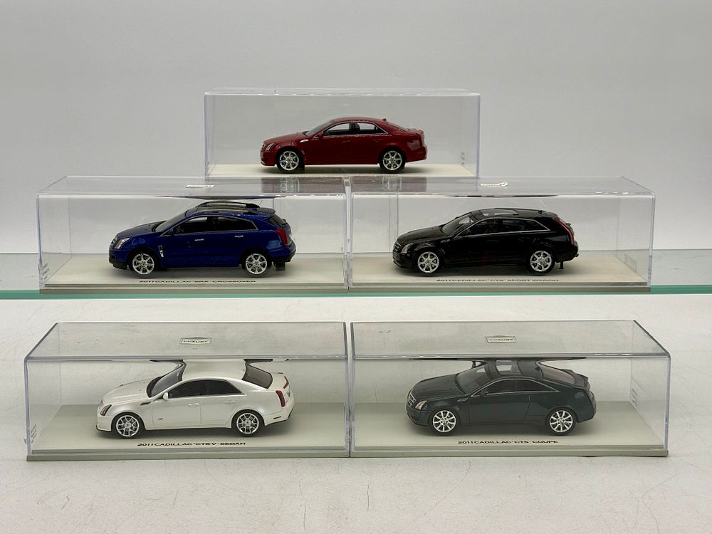 Lot 203: 5 2011 Cadillac Luxury Model Cars
