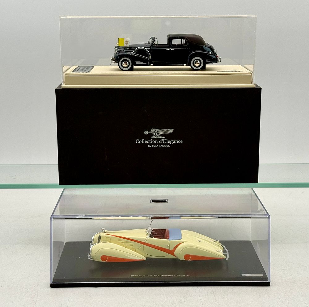 Lot 206: 2 TrueScale Miniatures TSM-MODEL Boxed Model Cars