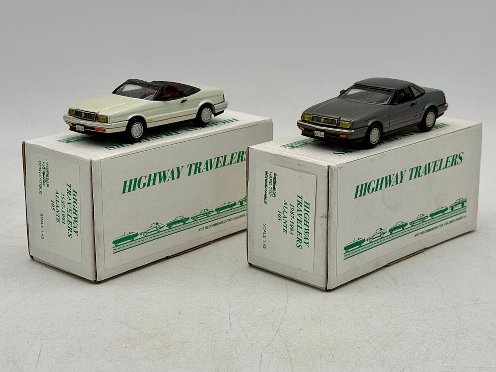 Lot 216: 2 Highway Travelers Cadillac Allante Model Cars