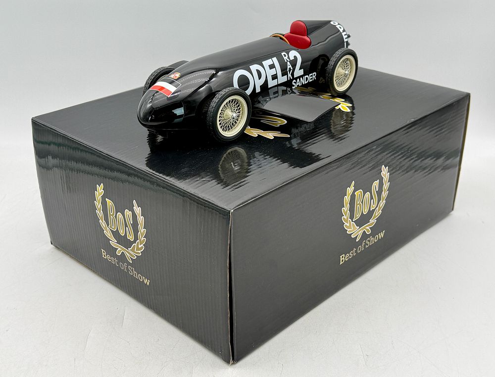 Lot 240: BoS-Models 078 Resin 1:18 Scale 1928 Opel RAK 2 Sander Rocket Car