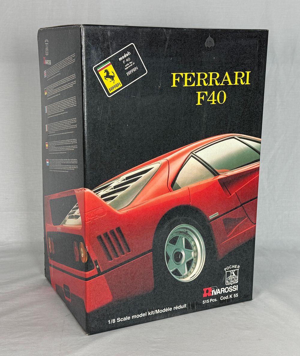 Lot 274: Pocher Rivarossi 1/8 Scale Ferrari F40 Model Kit K 55