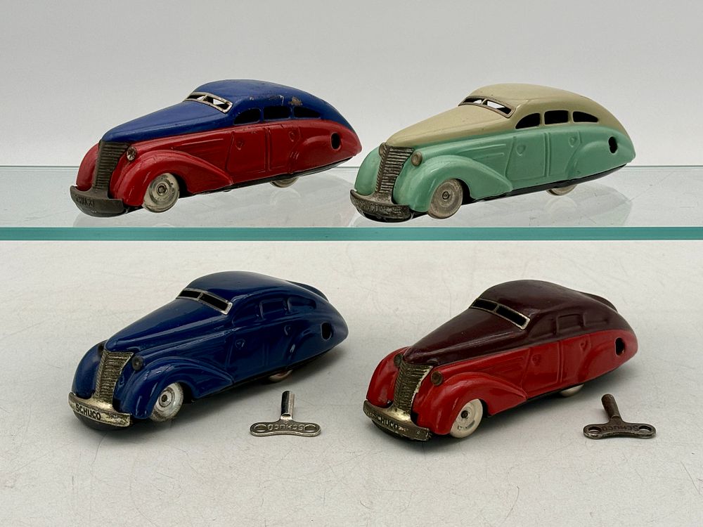 Lot 280: A Collection of Schuco Patent 1010 Clockwork Toy Cars
