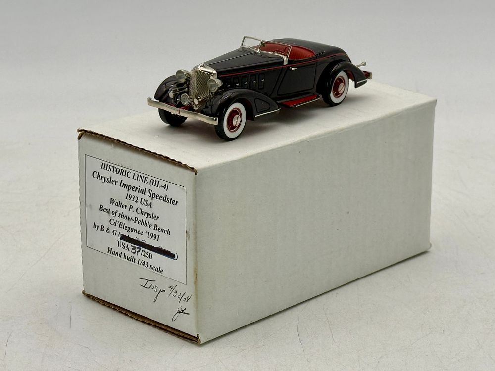 Lot 286: B&G Historic Line 1/43 1932 Chrysler Imperial Speedster Model