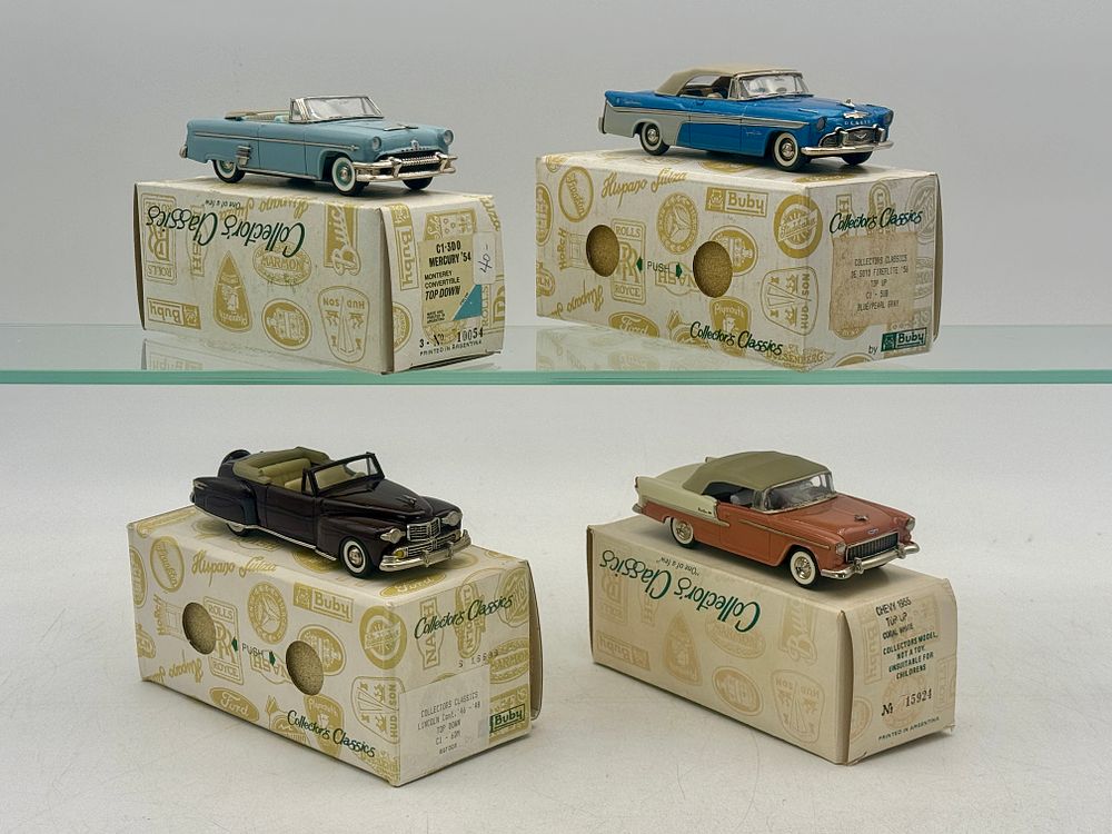 Lot 299: A Collection of 4 Buby Collector's Classics Die-Cast Model Cars