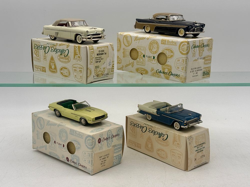 Lot 301: 4 Buby Collector's Classics Die-Cast Model Cars