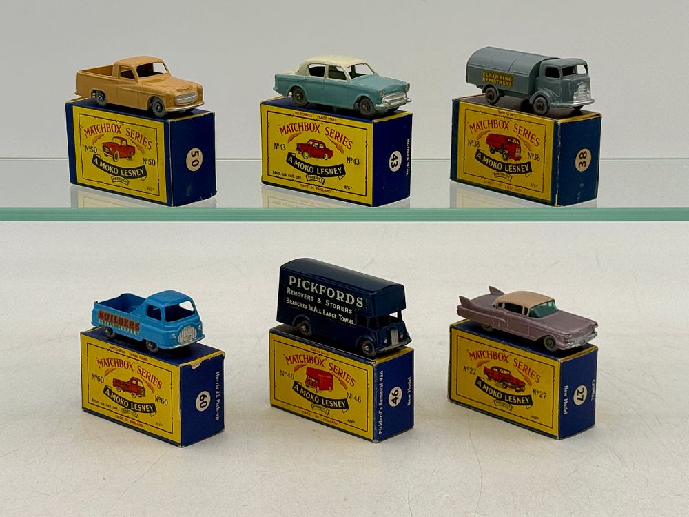 Lot 310: 6 Matchbox Lesney Moko's