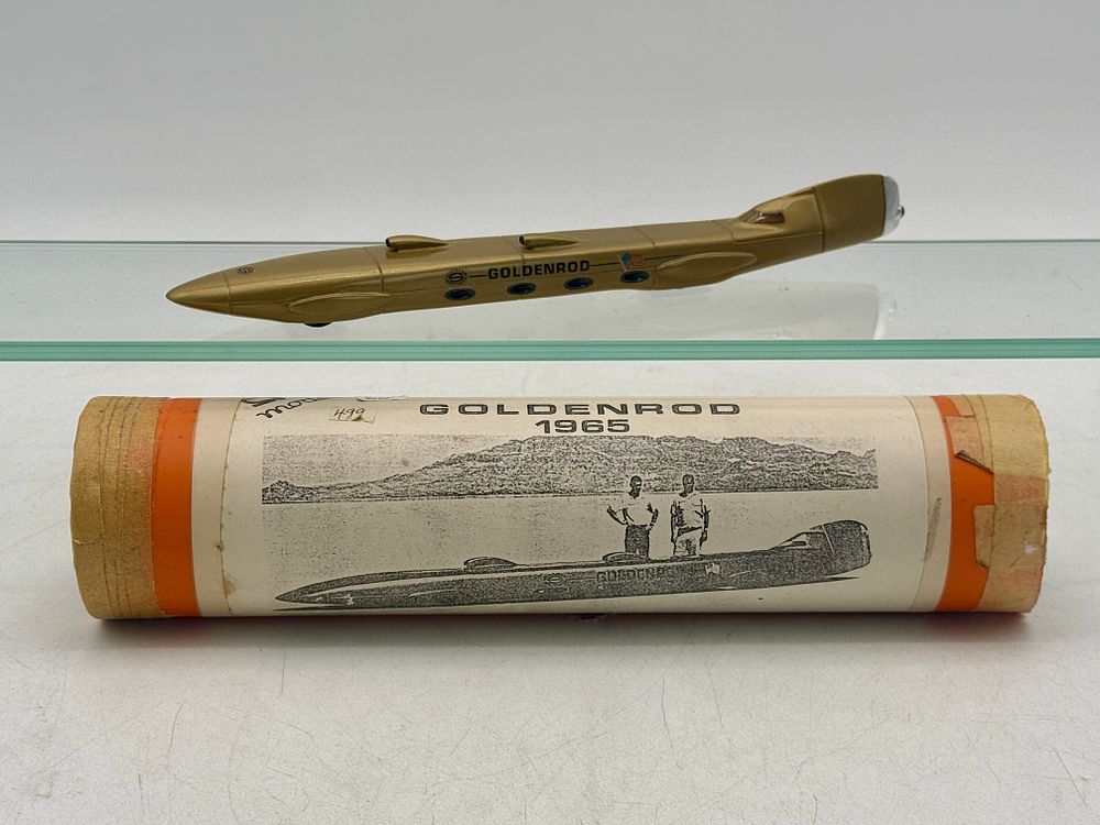 Lot 317: Goldenrod 1965 Land Speed Record Model Car by AM Models