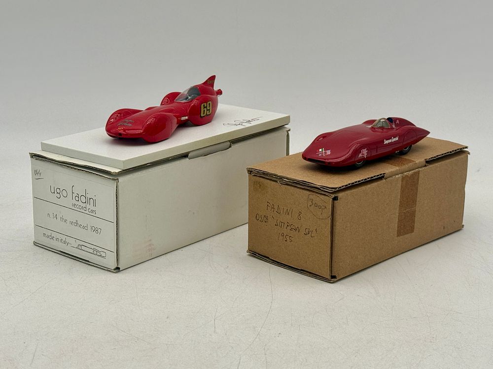 Lot 319: 2 Ugo Fadini Redhead and Simpson Special Model Cars
