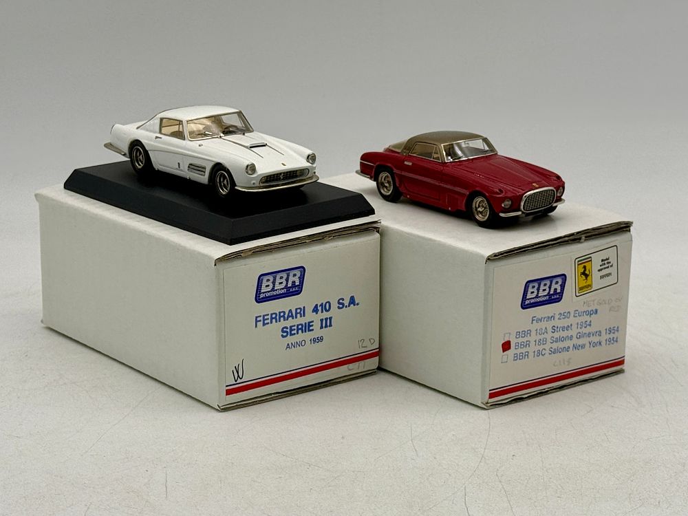 Lot 329: 2 BBR Promotion Ferrari Model Cars