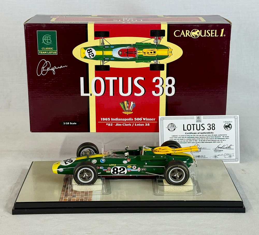 Lot 351: Carousel 1 5201 1965 Lotus 38 Jim Clark Indy Winner
