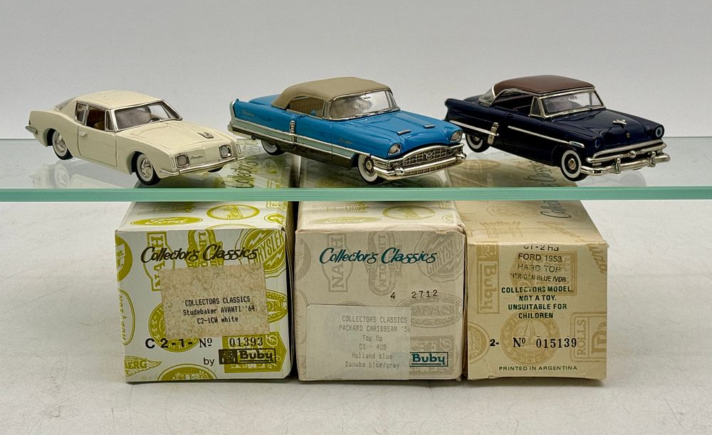 Lot 386: 3 Buby Collector's Classics Die-Cast Model Cars