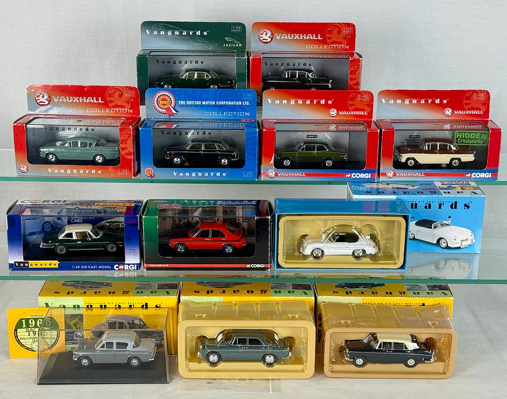 Lot 417: A Collection of 12 Corgi Vanguards Die-Cast Model Cars