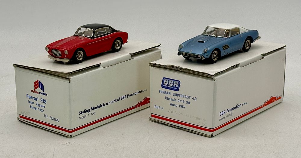 Lot 423: Two BBR Promotion Ferrari Model Cars with Boxes