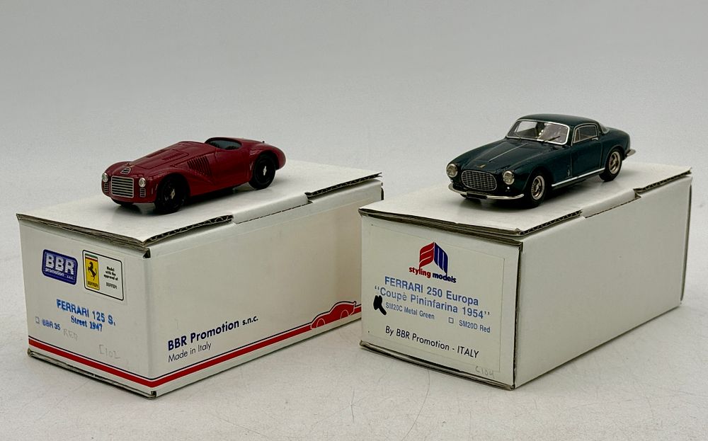 Lot 424: Two BBR Promotion Ferrari 125 S and 250 Europa Models