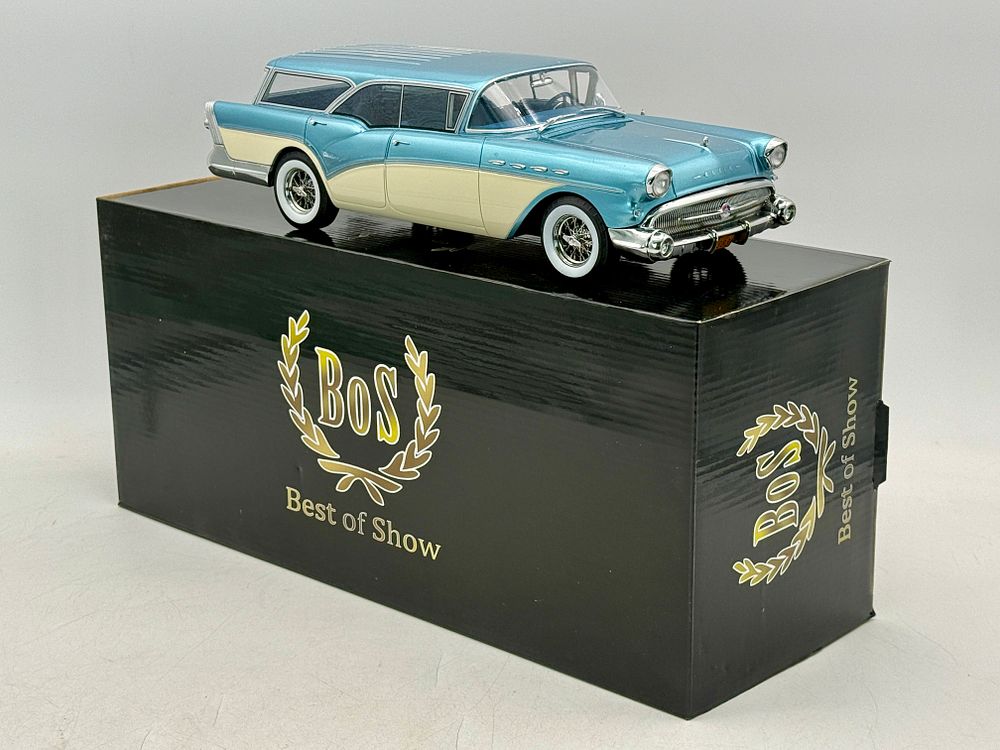 Lot 445: BoS Models 1:18 1957 Buick Century Caballero Estate Wagon