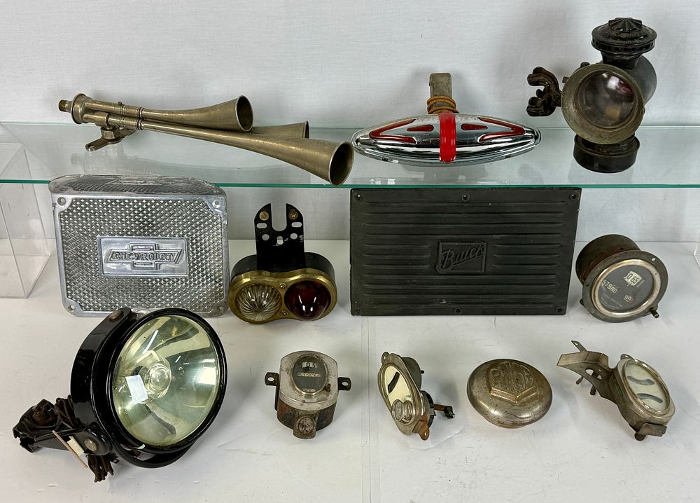 Lot 488: A Collection of Vintage Automotive Parts and Accessories