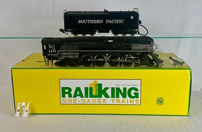 M.T.H. RailKing One-Gauge Southern Pacific 4-8-4 GS-2 Steam Locomotive and Tender 4413. This 