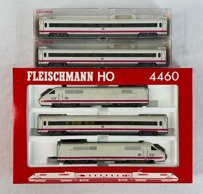 Fleischmann HO Scale DB ICE Train Set 4460 and Additional Coaches. This collection features a 