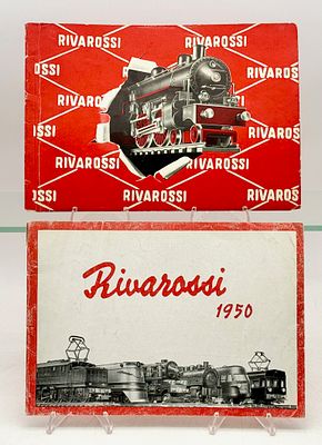 Rivarossi. Two Vintage Model Train Trade Catalogs. Rivarossi, 1950 and circa 1952. First Editions. 