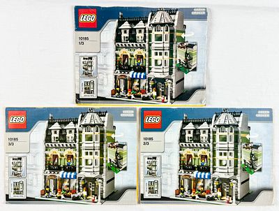 LEGO Creator Expert Green Grocer Modular Building Set 10185 with Instruction Manuals. This lot 