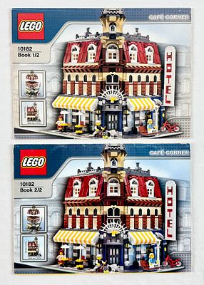 LEGO 10182 Cafe Corner Modular Building Set with Original Instruction Manuals. LEGO Set 10182 