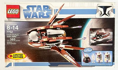 LEGO Star Wars Count Dooku's Solar Sailer Set 7752. LEGO Star Wars Count Dooku's Solar Sailer 