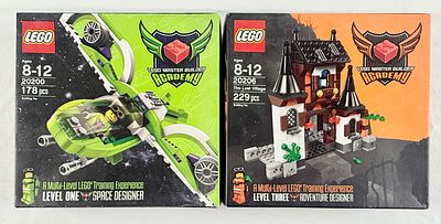 A Pair of LEGO Master Builder Academy Sets, 20200 Space Designer and 20206 The Lost Village. This 