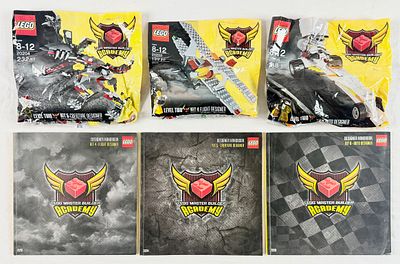 Three LEGO Master Builder Academy Level Two Building Kits 4, 5, and 6, Sets 20203, 20204, and 20205