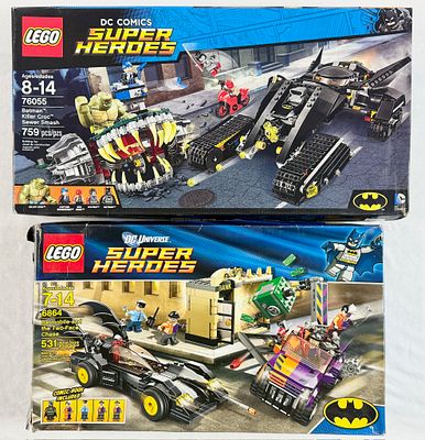 A Pair of LEGO DC Super Heroes Sets Including Batman: Killer Croc Sewer Smash 76055 and 
