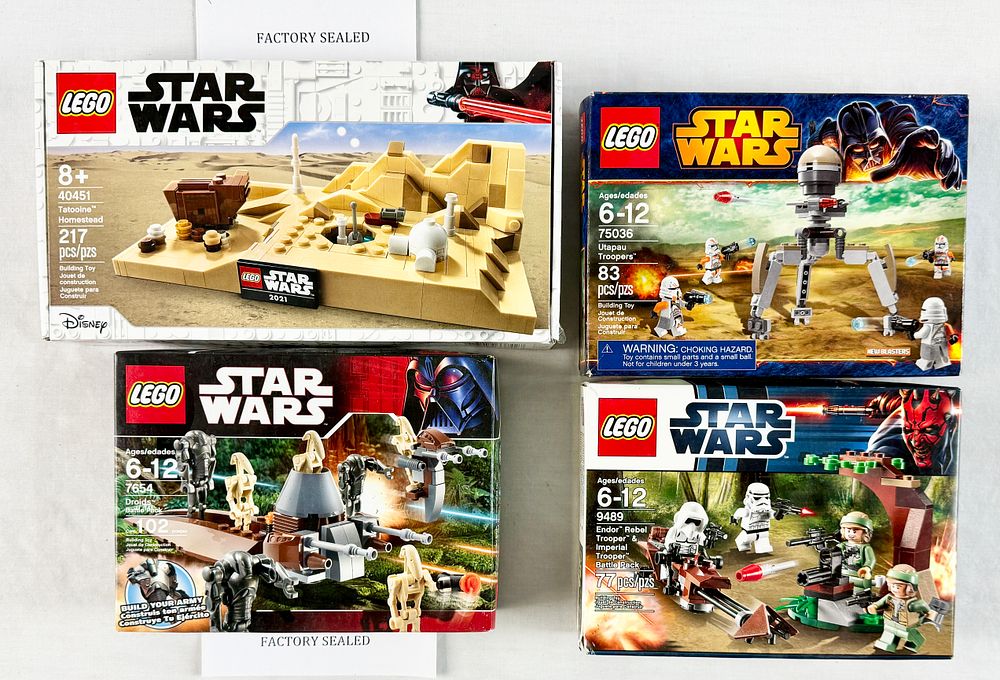 Lot 151: Four LEGO Star Wars Sets 75036, 7654, 9489, 40451