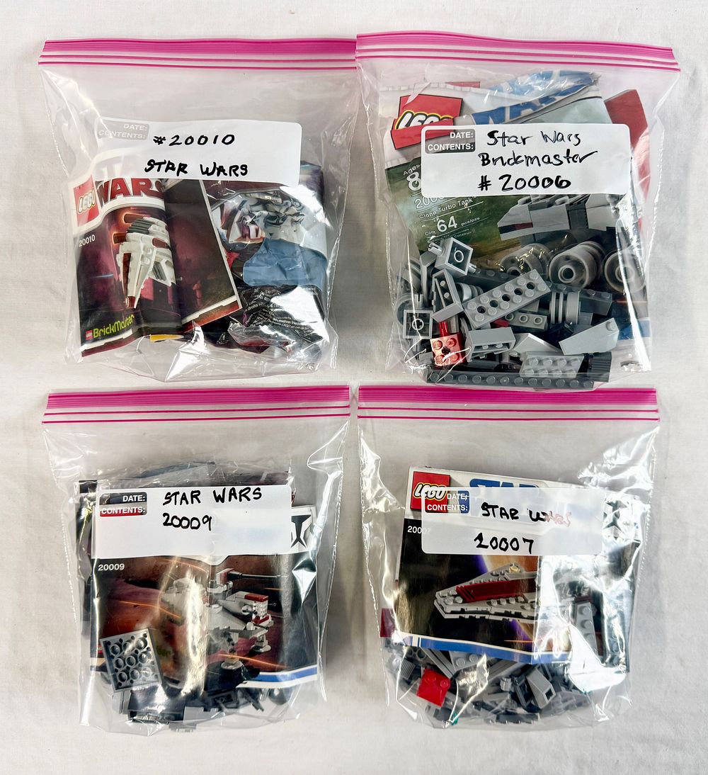 Lot 301: Four LEGO Star Wars BrickMaster and Mini Building Sets