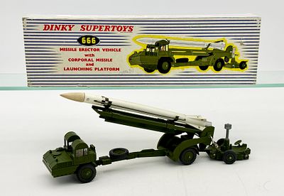 Dinky Supertoys No. 666 Missile Erector Vehicle and Original Box. Dinky Supertoys No. 666 