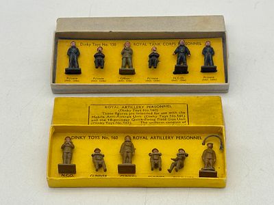 Two Dinky Toys Royal Tank Corps and Royal Artillery Sets. These Dinky Toys No. 150 and No. 160 