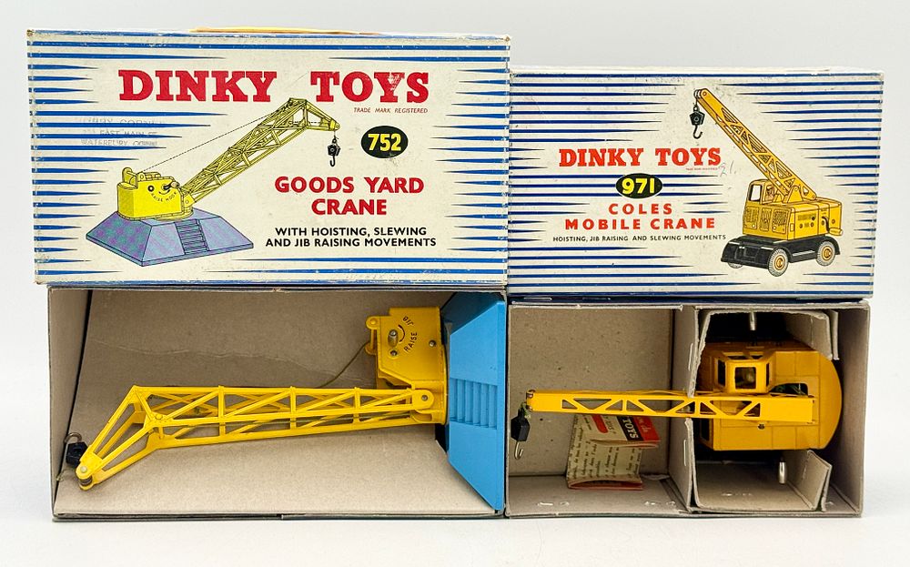 Lot 159: Two Dinky Toys Die-Cast Goods Yard and Mobile Cranes