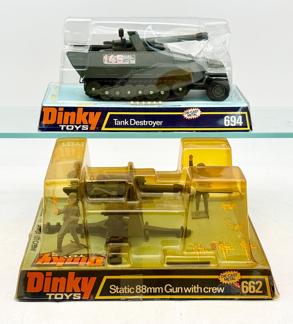 Lot 275: Two Dinky Toys Die-Cast Military Models No. 694 and 662