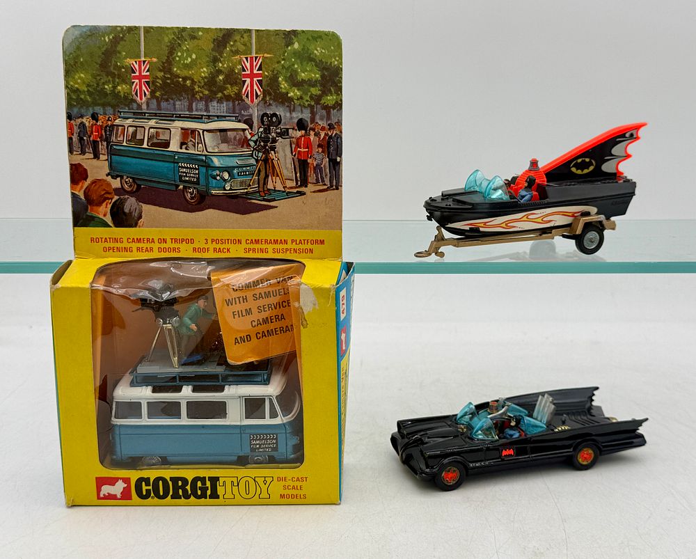 Lot 284: A Trio of Corgi Toys Die-Cast Batman and Service Vehicles