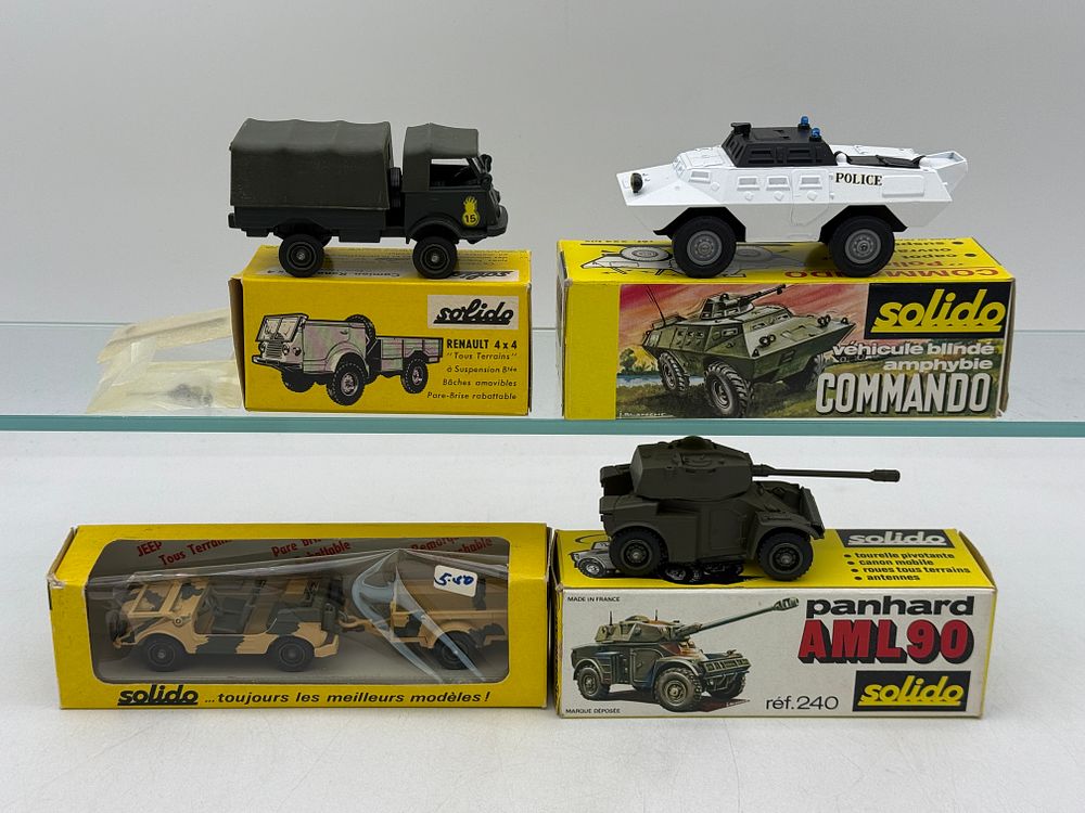 Lot 289: A Group of Solido French Die-Cast Military and Service Vehicles