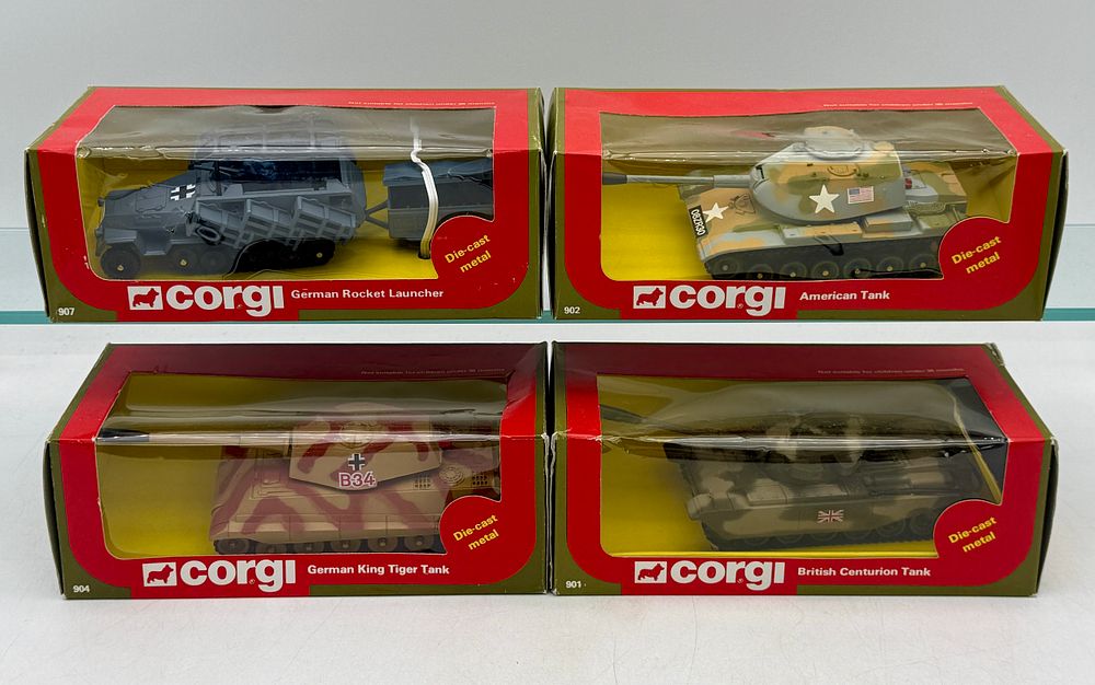 Lot 302: Corgi Group of Boxed Die-Cast Military Vehicles