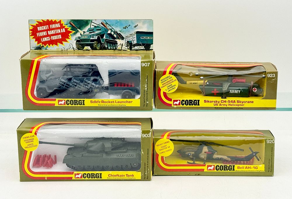 Lot 303: A Group of Corgi Die-Cast Military Vehicle Toys