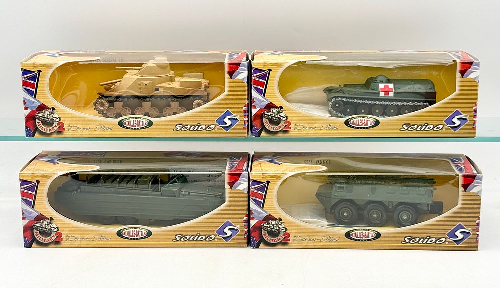 Lot 317: A Group of Solido Die-Cast Military Vehicle Models
