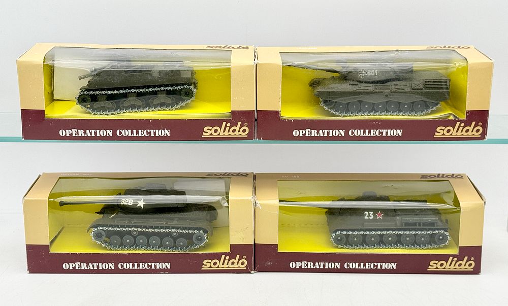 Lot 350: A Collection of Solido Operation Collection Die-Cast Military Vehicles