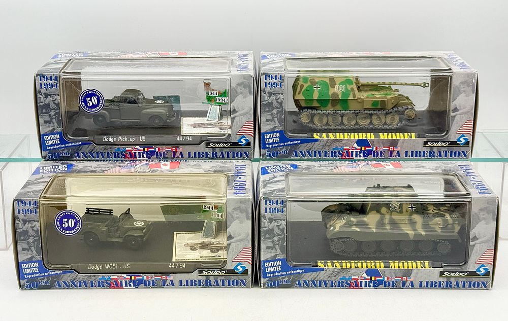 Lot 384: A Collection of Solido 1:72 Scale Commemorative Military Vehicles